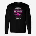 Verrückte Mutter Langarmshirts, Lustiges Damen Tee mit Spruch