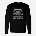 Vintage 1984 Geburt von Legenden Langarmshirts, Retro Jahrgangsmotiv Tee