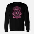 Vintage 1991 Geburtsjahr Perfektion Langarmshirts, Retro Look Tee