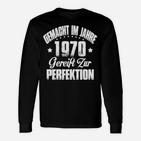 Vintage Geburtstags-Langarmshirts 1970, Retro Design Gereift zur Perfektion