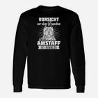 Vorsicht Frauchen Amstaff Ist Harmlos Langarmshirts