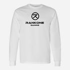 RankOne Gaming Logo Weißes Langarmshirts Unisex, Spieler Mode