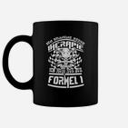 Formel 1 Fanshirt Schwarz Therapie? Ich brauche nur Formel 1 Tassen