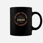 AMAN - Die Legende Personalisiertes Schwarzes Tassen, Unikat Design
