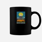 Busfahrer Berge Sonnenuntergang Tassen, Kreatives Design für Busliebhaber