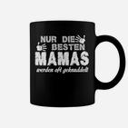 Lustiges Damen Tassen Beste Mamas werden oft geknuddelt, Ideal für Muttertag