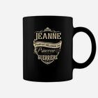 Schwarzes Tassen mit Jeanne - Perfekte Mischung aus Prinzessin & Kriegerin