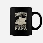 Superheld Papa Tassen, Vatertag Idee in Schwarz