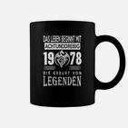Vintage 1978 Geburtstags-Tassen, Legenden Geburt