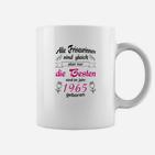 Geburtstags-Tassen 1965 für Friseurinnen, Jubiläumsdesign