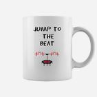 Jump to the Beat Tassen, Trampolin-Motiv Musik Tee