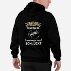 Lustiges Schwarzes Hoodie mit Spruch und Grafikdesign