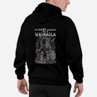 Wikinger Valhalla Hoodie in Schwarz, Nordische Mythologie Motiv