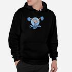 Cheerleader-Mädchen Motiv Hoodie in Schwarz, Sportliches Outfit