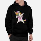 Dabbing Einhorn Hoodie, Lustiges Tanz-Design für Einhornfans