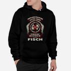 Fisch-Angler Hoodie mit Lustigem Spruch: Gutes Herz, Schlechter Mund