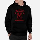 Schwarz-Rotes Anthony Modeste II Fan-Hoodie mit Slogan, Handzeichen Design