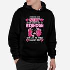 Schwarzes Einhorn Hoodie mit Lustigem Spruch für Einhornfans