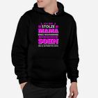 Stolze Mama Eines Fantastischen Sohnes Hoodie, Liebevolles Mutter Design