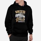 Vater und Sohn Elefanten Hoodie, Handabdruck Design mit Spruch