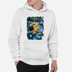 Kinder Cartoon Taucher Hoodie Großer Fisch, Lustiges Meerestier-Motiv