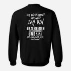 Erzieherin und Mama Leidenschaft Sweatshirt in Schwarz, Perfektes Tee für Mütter