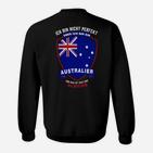 Ich Bin Nicht Perfekt Aber Ein Australier Sweatshirt, Patriotisches Design