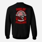 Sons of Düsseldorf Biker-Motiv Sweatshirt in Schwarz, Motorrad Design