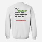 Hannover Liebhaber Sweatshirt, Sonnenuntergang Slogan, #96 Motiv
