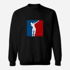 Basketballspieler Silhouette Herren Sweatshirt, Grafikdruck Design