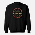 Blumenthal Legends Retro Design Schwarzes Sweatshirt, Vintage Look