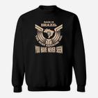 Brasilien-Themen Schwarzes Sweatshirt mit Patriotischem Design