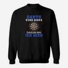 Darts und Bier Lustiges Sweatshirt für Dartspieler und Bierliebhaber