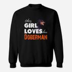 Dieses Mädchen Liebt Ihr Dobermann 04Juli Sweatshirt