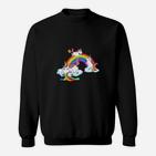 Einhorn Einhörner Regenbogen Sweatshirt