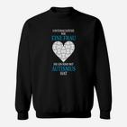 Frau mit Autismus-Kind Puzzle-Herz Sweatshirt, Unterstützung Design