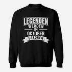 Geboren Oktober Geburtstag Geburt Sweatshirt