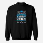 Hochzeits-Sweatshirt Personalisiert mit Namen Michael, Feierliches Design