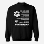 Hundemama Damen Sweatshirt, Spruch für Hundeliebhaberinnen