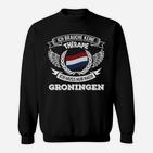Ich brauche keine Therapie, nur Groningen Sweatshirt, Lustige Niederlande Reise