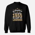Leben Beginnt Mit 65 Sweatshirt, Jahrgang 1955 Legenden Design