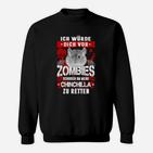 Lustiges Chinchilla-Zombie-Rettungs-Sweatshirt für Tierfreunde