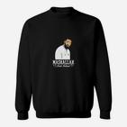 Mashallah Grafik Sweatshirt für Herren, Schwarzes Islamisches Design