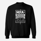 Medizinische Fachangestellte Schwarzes Sweatshirt MFAs - Helden für Ärzte