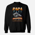 Papa und Sohn Partnerlook Sweatshirt, Herz und Seele Design