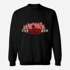 Retro CopaCabana Sonnenuntergang Sweatshirt, Schwarz Vintage Design