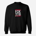 Schwarzes Grafik-Sweatshirt mit Motto, Lustiges Spruch-Sweatshirt