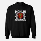 Schwarzes Mohlin Adlerschild Sweatshirt mit Motto