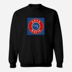 Schwarzes UEFA Mafia Sweatshirt, Satirische Grafik-Mode
