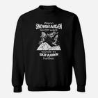 Snowboarder Humor Sweatshirt Schwarz, Snowboard vs. Skifahren Spruch
